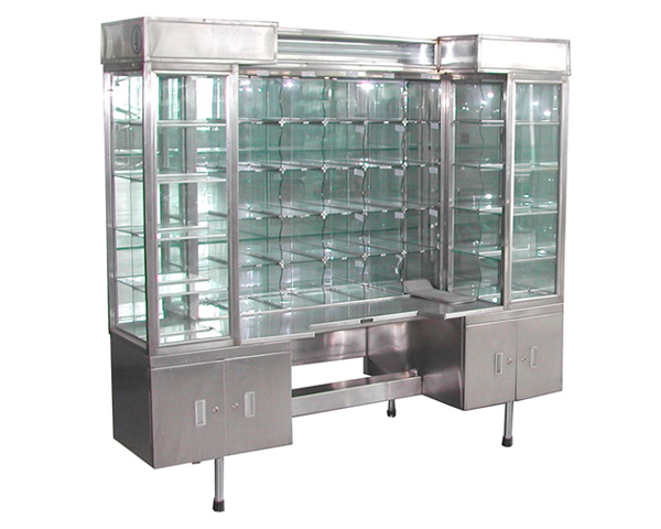 白鋼分揀格桌（50格玻璃格口）